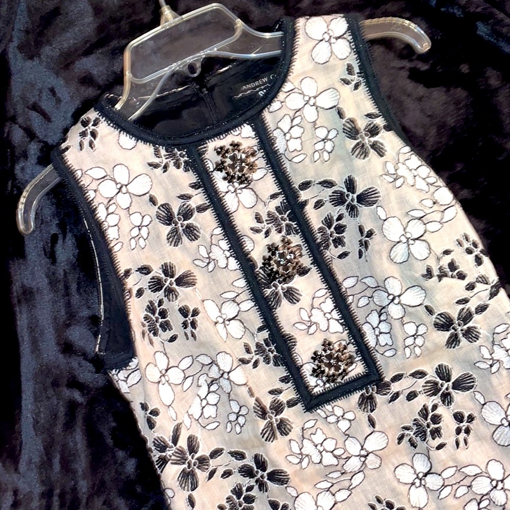 Andrew GN Brand Elegantly Detailed Luxury Dress